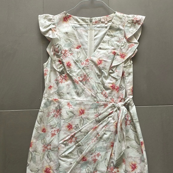 Rebecca Taylor ruffle Kamea fleur wrap dress NWT - Picture 3 of 16